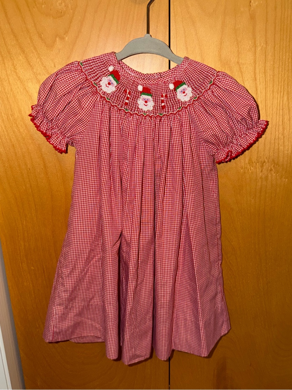 Petit Bebe Smocked Christmas Dress 18m